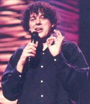 Alan Davies doing stand up comedy